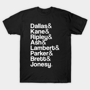 Nostromo Crew Helvetica List T-Shirt